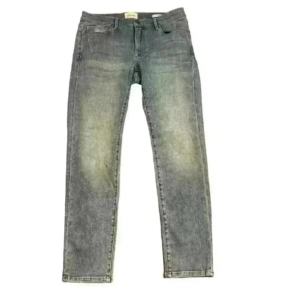 Frame Le Garcon Straight Leg Jeans Women’s Size 27 Mid Rise Medium Wash Stretch - Picture 1 of 5